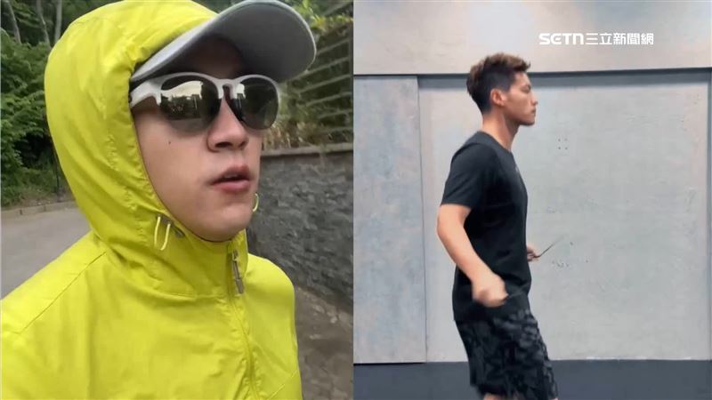 除了菁英組的國際頂尖對決，還有推廣組，桌球好手江宏傑（左）、藝人許孟哲（右）都有參加