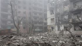 烏克蘭因戰爭，各地都遭到極大破壞。（圖／美聯社／達志影像）