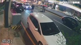 台南市警局第二分局,台南,車道,轎車,碰瓷（圖／ooxx.mia提供）