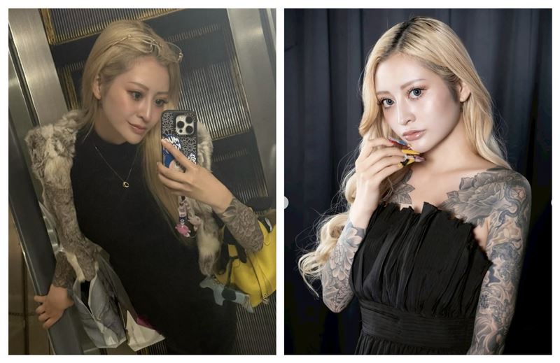 戀愛實境秀《不良一族尋愛記》女嘉賓乙葉引起討論。(圖/翻攝自IG@otosan_inkcat)