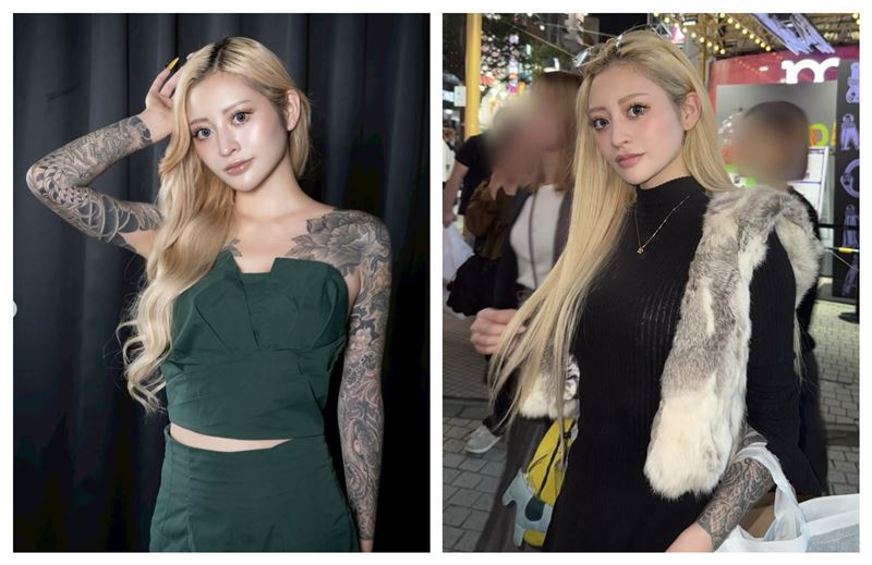 戀愛實境秀《不良一族尋愛記》女嘉賓乙葉引起討論。(圖/翻攝自IG@otosan_inkcat)