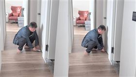 余皓然曬出王中平往兒子門縫塞錢的畫面。（圖／翻攝自臉書）