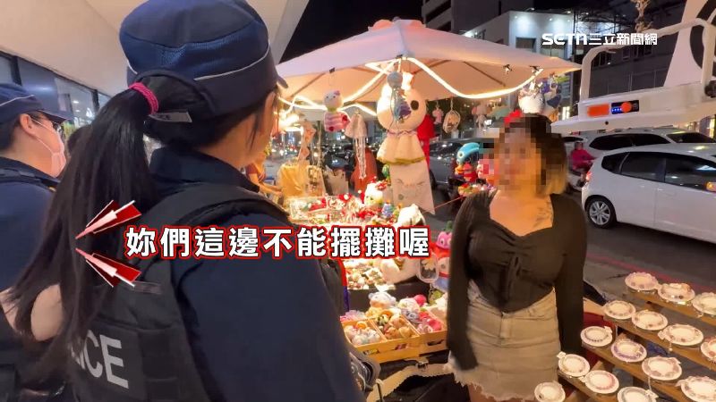 攤販遭員警開單