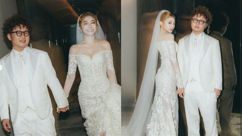 依依、納豆愛情長跑8年,於去年登記結婚、今年補辦婚宴。 (圖/翻攝自依依IG)