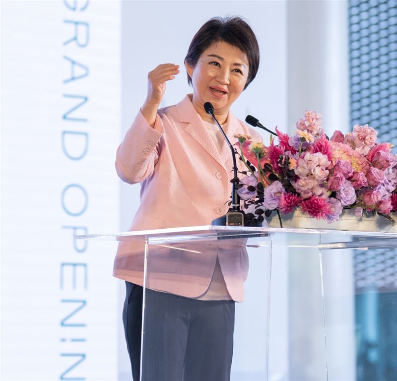 盧秀燕致詞指出，「台中綠美圖」猶如城市新名片，將帶領台中文化城邁向下一個里程碑。（圖／台中市府提供）