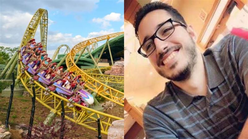 輪椅男玩雲霄飛車折斷腿!金屬桿爆頭慘死