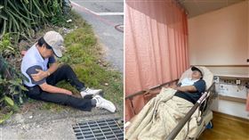 想找人慶祝反年改通過！李來希騎車自摔送醫：日子難過了。（圖／翻攝自李來希臉書）