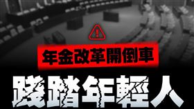 民進黨譴責藍白「反年改」踐踏年輕人。（圖／翻攝自民進黨臉書）