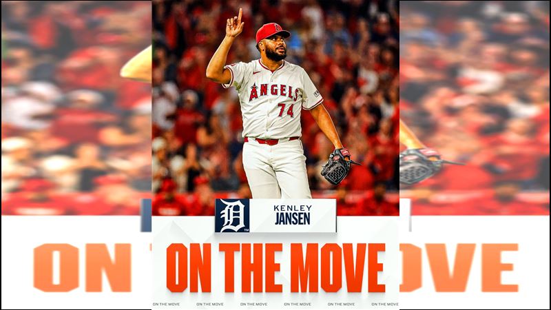明星終結者簡森(Kenley Jansen)轉戰老虎。(圖/翻攝自MLB X)