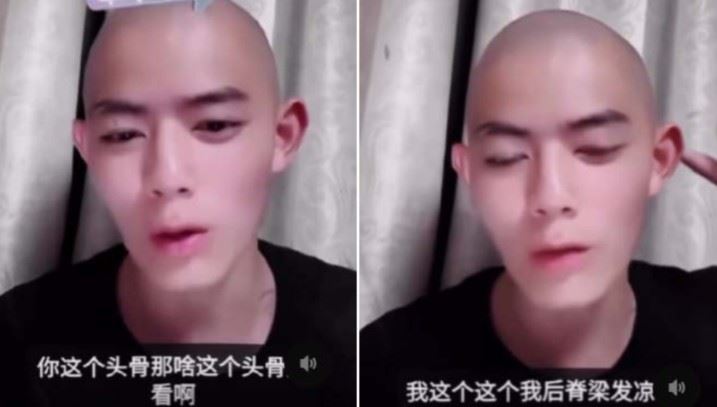 他原話提及:「有人誇這個眼睛的……但那天有個『朋友』說,你這個頭骨好看……我這個後背發涼。」(圖/翻攝自Threads)