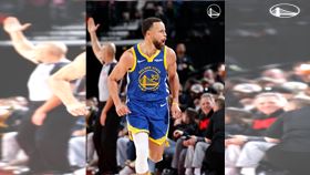勇士球星柯瑞（Stephen Curry）。（圖／翻攝自X平台 @warriors）