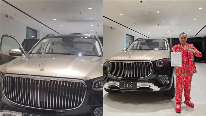 吊車大王賞車，當場砸千萬下訂。（圖／取自臉書）