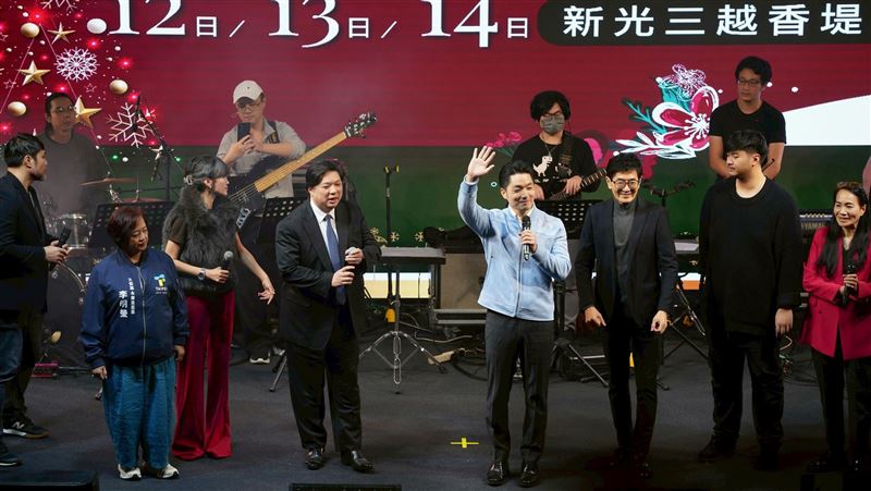 聖誕文化也有藝術嘉年華!蔣萬安站台支持
