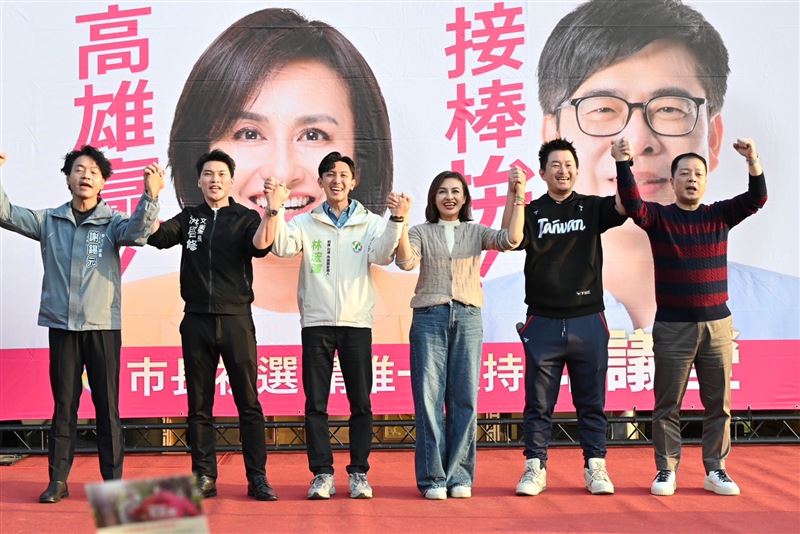 立委邱議瑩參選高雄市長獲鍾年晃、陳柏惟力挺,2人皆一致認為邱最能接棒陳其邁。(圖/翻攝畫面)