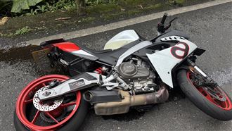 重機北宜跑山凸槌　過彎犁田騎士重摔斷手