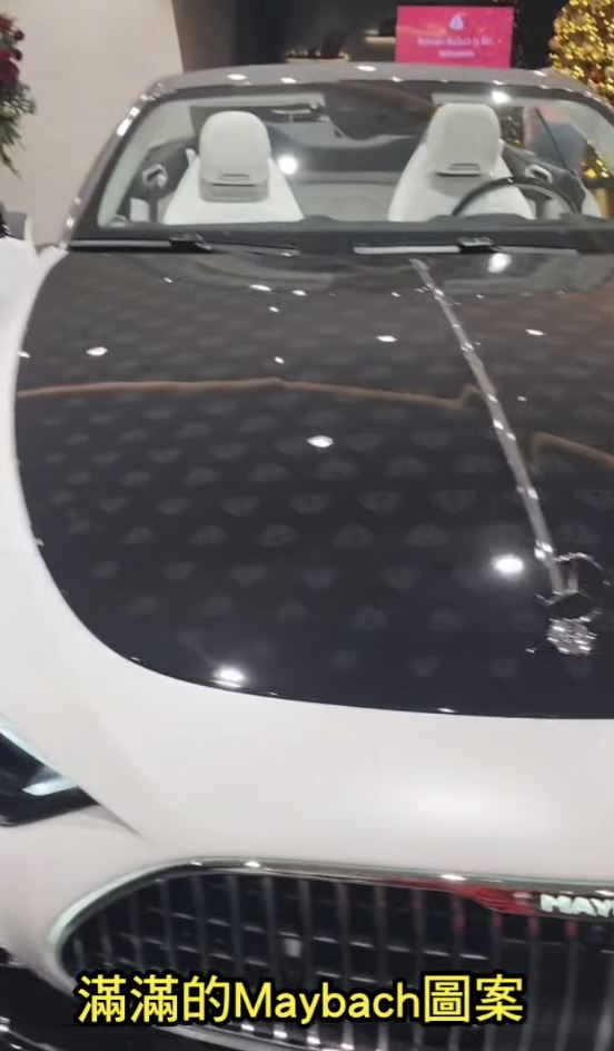 竹北吊車大王對邁巴赫雙門跑車讚不絕口。(圖/翻攝自《啟德機械起重工程-股公司》臉書)