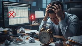 前方高能，納稅人注意！ 憑單申報三大風險：首先，最終大限為2月2日，錯過將裁罰滯報金；其次，更正資料務必重新上傳「全部」，單筆更正無效，做錯這一步虧大了！最後，機關團體扣繳義務人已變為「單位本身」，未跟上新制恐遭認定違失。國稅局提醒，務必利用網路24小時申報，避開所有風險！（AI製圖）