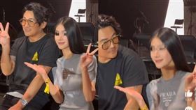 見面會上女粉絲撞臉前妻，曹格忍不住多看兩眼。（圖／翻攝自微博）