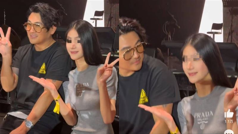 見面會上女粉絲撞臉前妻,曹格忍不住多看兩眼。(圖/翻攝自微博)