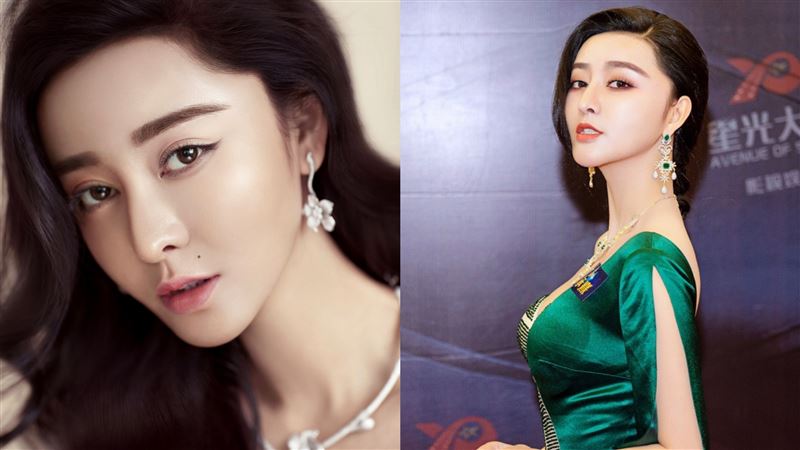 中國女星何承熹(左)整形成范冰冰(右)而走紅。(圖/翻攝自微博)