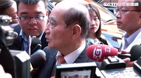 王金平赴立法院出席前立法院院長、仰山文教基金會創辦人游錫堃《臺灣民主路書法集》新書發表會。（圖／翻攝畫面）