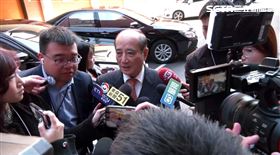 王金平赴立法院出席前立法院院長、仰山文教基金會創辦人游錫堃《臺灣民主路書法集》新書發表會。（圖／翻攝畫面）