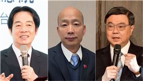 賴清德、韓國瑜、卓榮泰。（組合圖／翻攝自賴清德、韓國瑜、卓榮泰臉書）