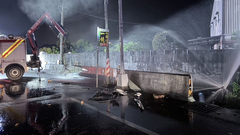 嘉義縣中埔鄉台18線24公里處,昨晚(15日)傳出死亡車禍。(圖/翻攝畫面)