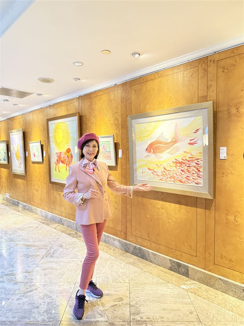 白嘉莉這次畫展是免費供大眾欣賞。（圖／本人提供）