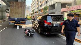 車禍事故現場。（圖／翻攝畫面）