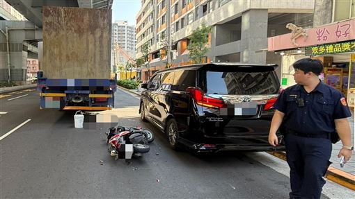 機車擦撞大貨車　女騎士右小腿斷肢搶救