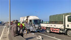 車禍事故現場。（圖／翻攝畫面）