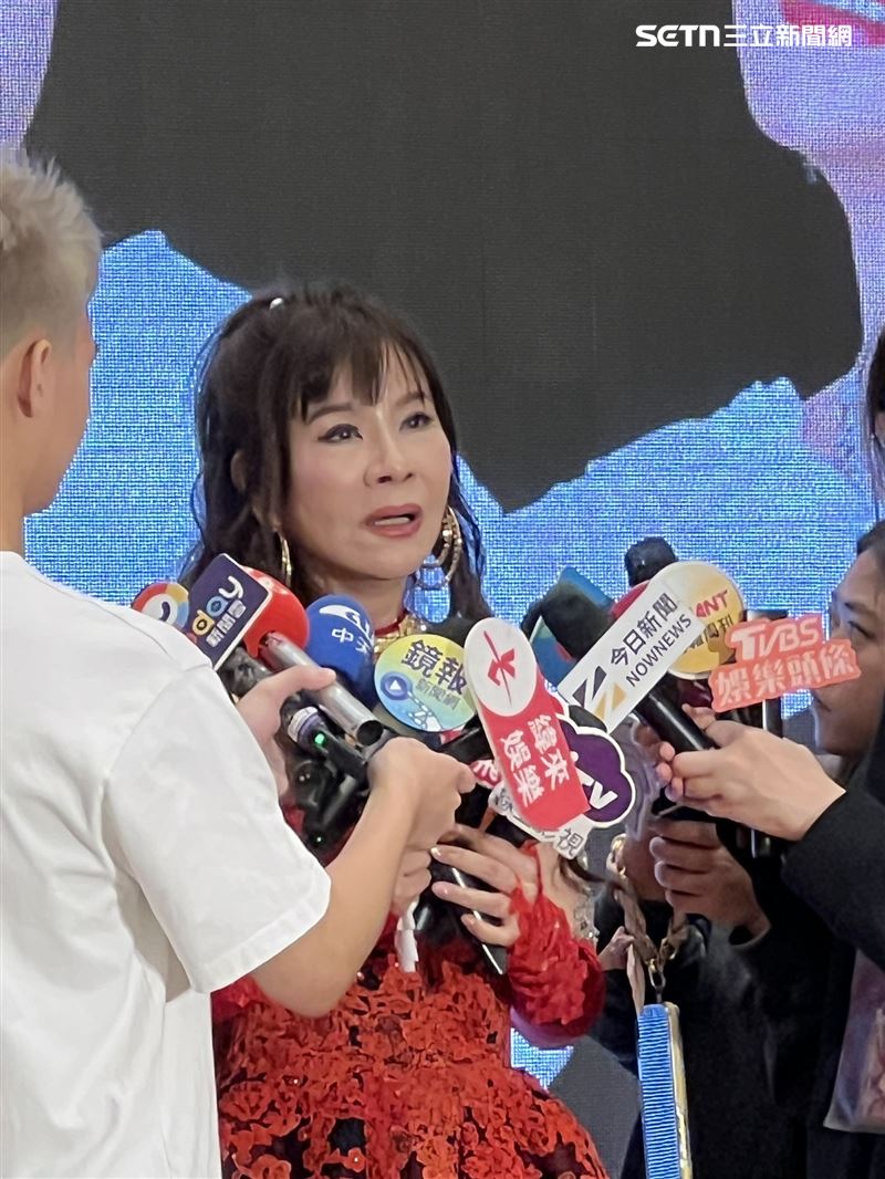 龍千玉記者會淚崩。(圖/記者鄭尹翔攝影)