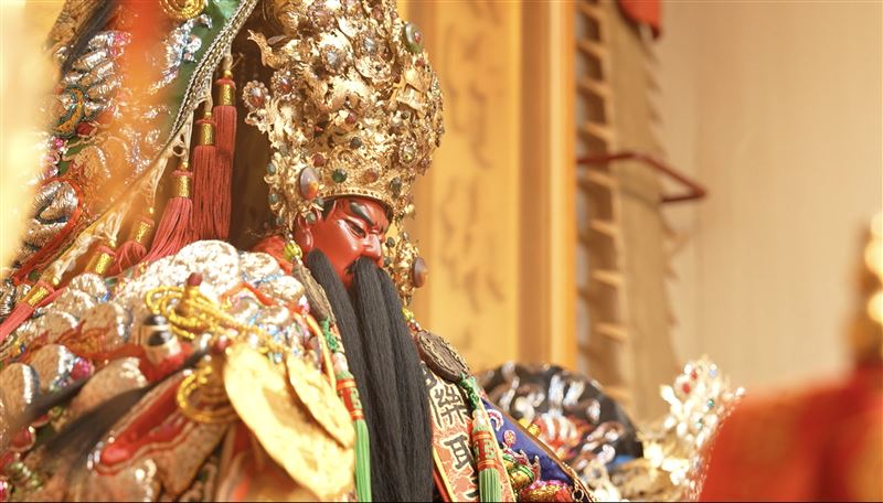 （圖／潮寮玉旨關天府關聖帝君神像。）&nbsp;