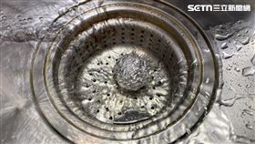 鋁箔紙,水槽,生物膜。（圖／記者李育道攝影）