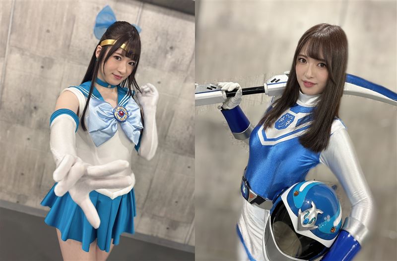 上坂芽衣曾扮演過一些二次元動漫或特攝片角色。(圖/翻攝自X平台 @kamisaka_mei)