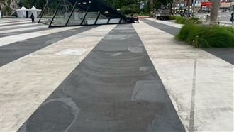 破損逾400處！北藝中心慘變「乳酪起司」