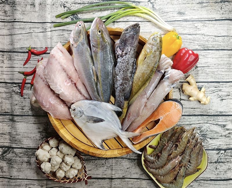 福容花蓮店首度與花蓮區漁會合作,永續漁業漁貨禮盒$1,788起。(圖/品牌業者提供)