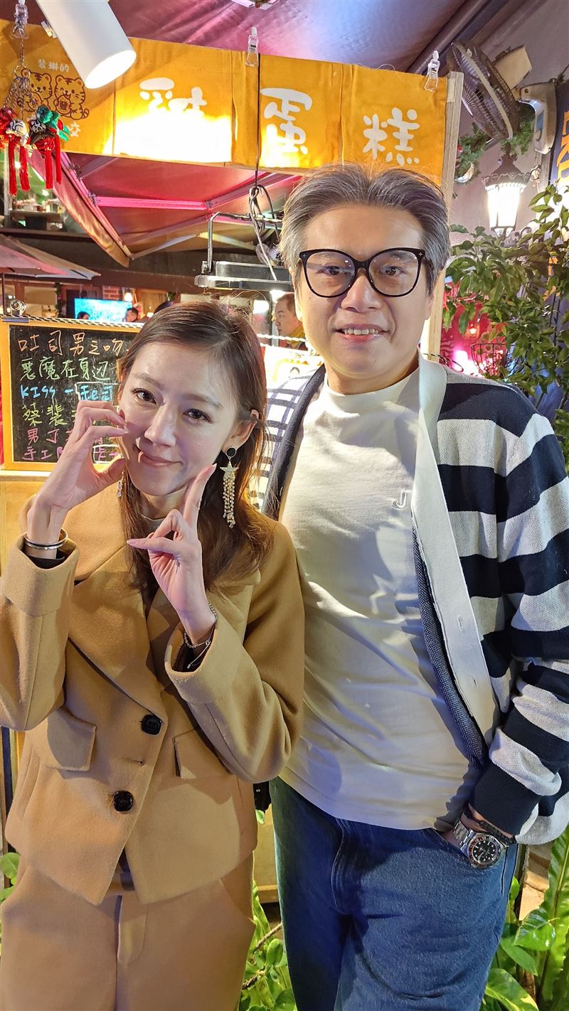 裴琳（左）與製作人汪冠瑋相識多年。（圖／記者鍾智凱攝影）