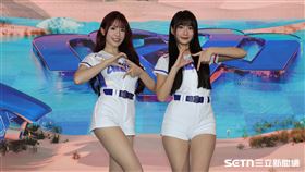 2026台日棒球國際交流賽記者會，CT AMAZE成員熊霓、李樂第1次參與經典賽應援。（圖／記者劉彥池攝影）