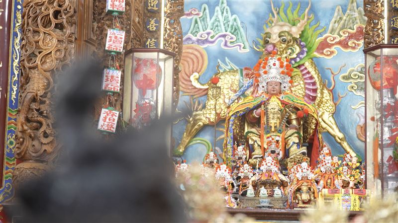 （圖／赤崁元聖宮中壇元帥神像。）