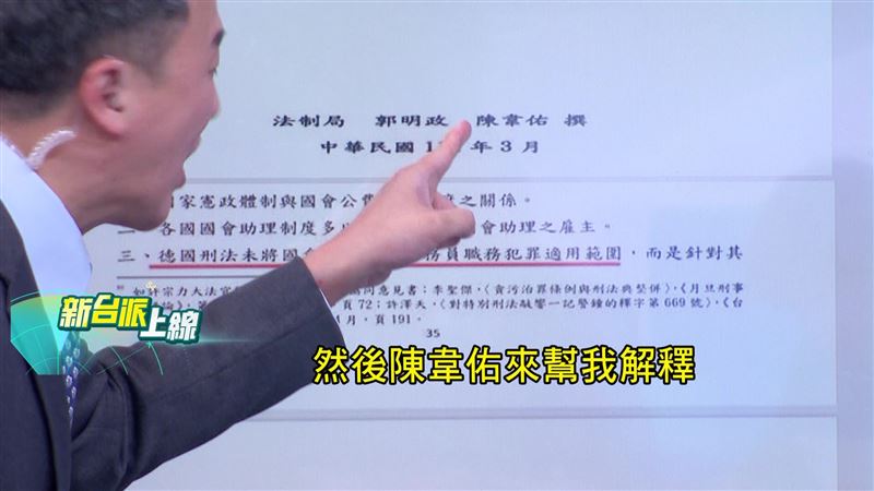 李正皓認為,立法院法制局屬於公務員,不具解釋法條的資格,法官才能解釋法條。(圖/新台派上線)