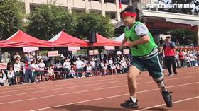 四張犁國小,膝蓋骨,障礙,台中,女學生,殘疾,大隊接力,溫馨,最美風景（圖／四張犁國小提供）