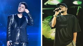 張震嶽（右）不認同朱孝天（左）說F4歌曲不好聽的說法。（合成圖／翻攝自雙方臉書）