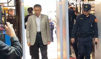柯文哲現身北院！媒體問「高虹安」他快閃