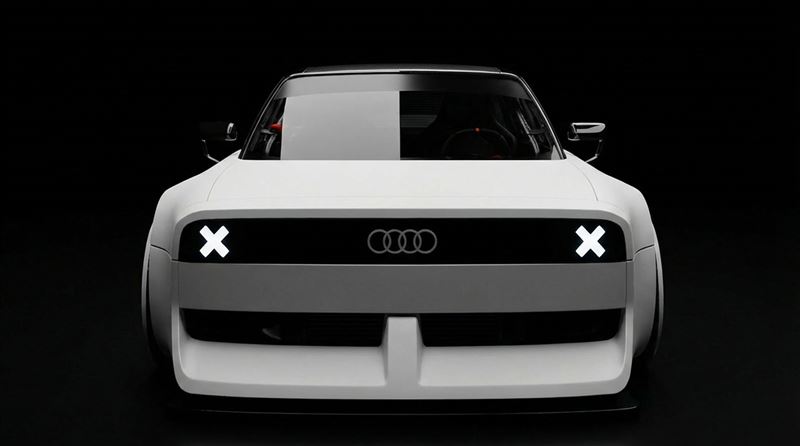 奧迪Neckarsulm工廠的學徒們親手打造出GT50概念車。（圖／翻攝ooooiykyk網站）