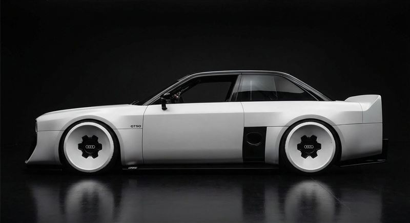 奧迪GT50概念車外型完全走回80年代。（圖／翻攝ooooiykyk網站）