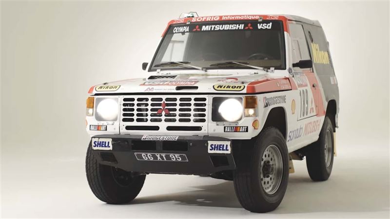 1985年三菱Pajero Evolution冠軍車。(圖/翻攝Mitsubishi網站)
