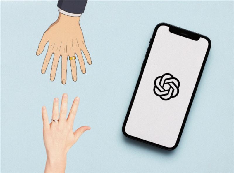 日本32歲女子加野與AI男友克勞斯結婚。（圖／翻攝自X平台）