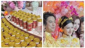 女星張萌（右起）、天合光能股份有限公司聯席董事長高海純、「霸王茶姬」創辦人張俊杰。（圖／翻攝自張萌小紅書）